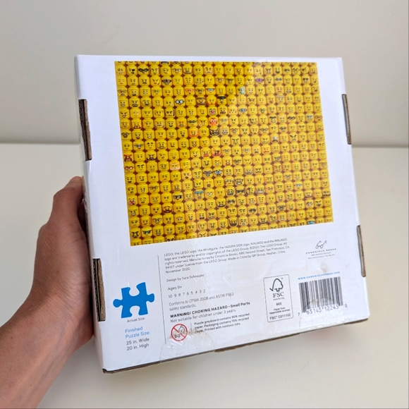 NIB LEGO Minifigure Faces Jigsaw Puzzle 1000 Pieces 25x20 in. Sealed - Picture 5 of 7